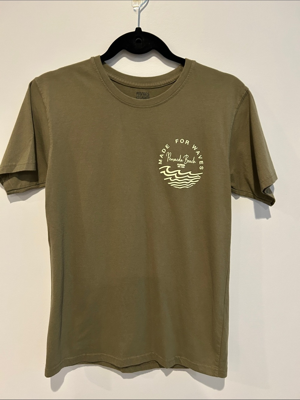 Made For Waves Olive Graphic Tee